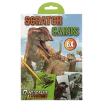 Vyškrabávací obrázky Dinosaurů  6 scratcg cards 21x14