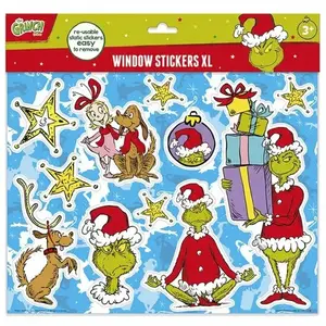 Nálepky na okno XL Grinch (poškozené)