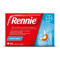 RENNIE Žvýkací tablety 96 tablet