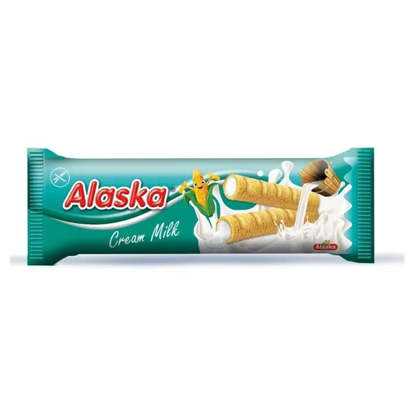 ALASKA Kukuřičné trubičky bez lepku mléčný krém 1 kus