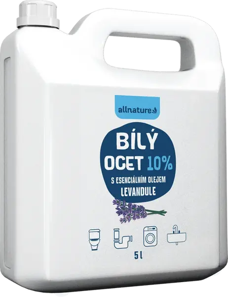 ALLNATURE Bílý ocet 10 % s vůní levandule 5 l