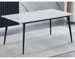 Jídelní stůl Danny 160x90 cm, imitace bílého mramoru