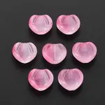 Two Tone Transparent Spray Painted Glass Beads