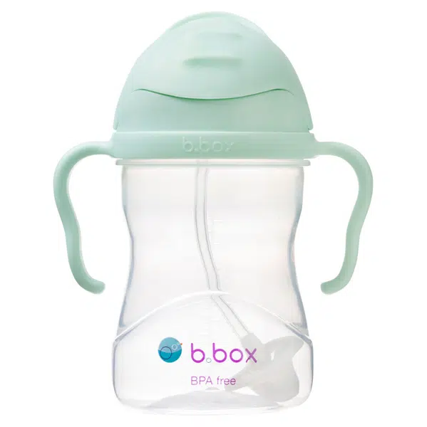 B.BOX Hrneček s brčkem Gelato pistáciová 6m+ 240 ml