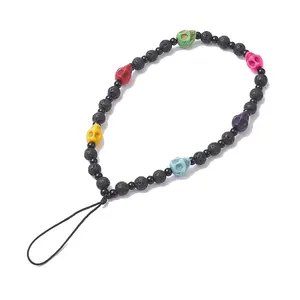 Lava Rock Beaded Mobile Straps