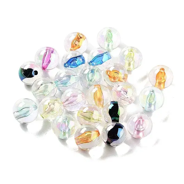 UV Plating Transparent Acrylic Beads