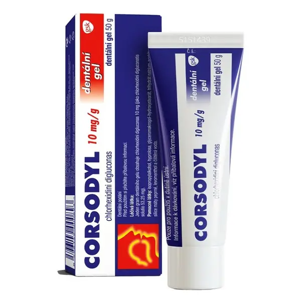 CORSODYL 1% Zubní gel 50 g