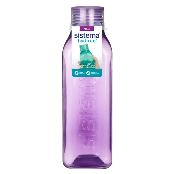 SISTEMA Hydrate Láhev Square šroubovací víčko fialová 725 ml