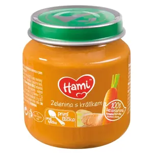 HAMI Zelenina s králíkem od 4.měsíce 125 g