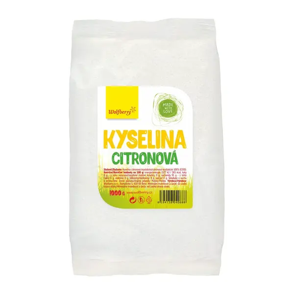 WOLFBERRY Kyselina citronová sáček 1000 g