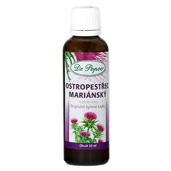 DR.POPOV Kapky bylinné ostropestřec mariánský 50 ml