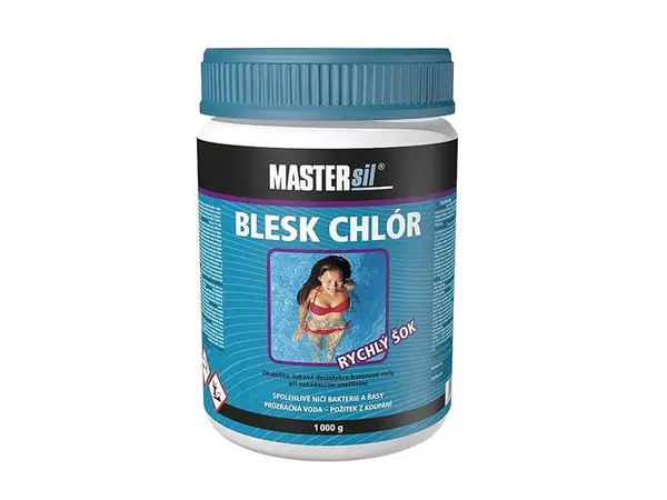 Přípravek pro chlorovou dezinfekci bazénové vody MASTERsil Blesk Chlor 1kg