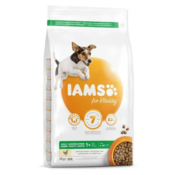 IAMS Dog Adult Small & Medium Chicken granule pro psy, Hmotnost balení (g): 12 kg