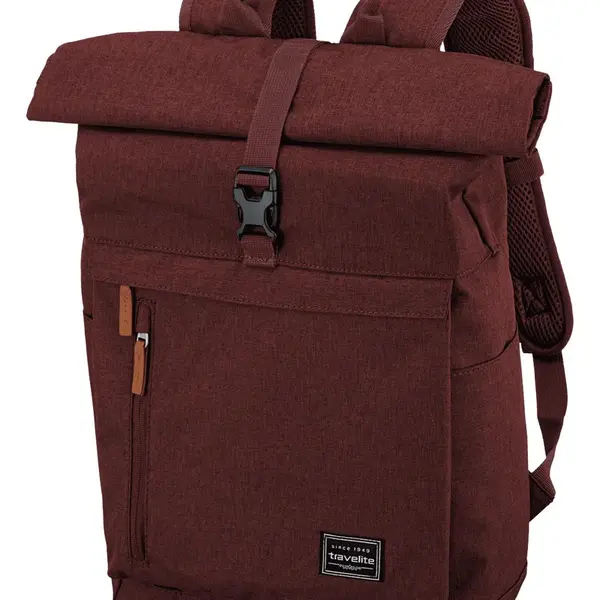 Roll-top batoh Travelite Basics Roll-up Backpack Bordeaux