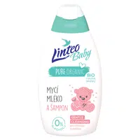 LINTEO Baby Mycí mléko a šampon s Bio měsíčkem lékařským 425 ml