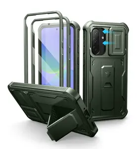 Dexnor 360 Kickstand Camprotector obal Samsung Galaxy A36, zelený