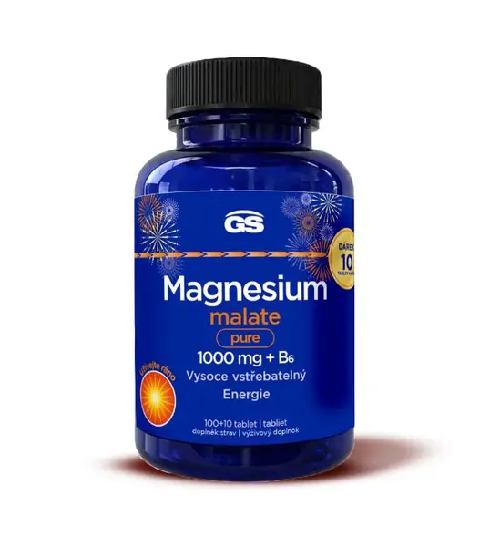 GS Magnesium malate pure 1000 mg + B6 100+10 tablet
