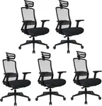 MERCURY 5PACK Ergonomická kancelářská židle ERGO VISION černá (5 ks)