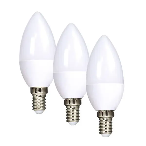 Žárovka LED E14  6W bílá teplá ECOLUX SOLIGHT WZ431-3 3ks