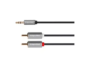 Kabel Jack 3.5mm stereo/2x Cinch 5m KRUGER & MATZ KM1217 Basic