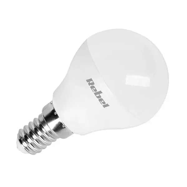 Žárovka LED E14 8W G45 bílá přírodní REBEL ZAR0520-1