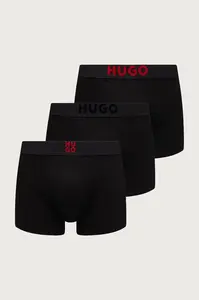HUGO  boxerky pánské bavlněné s elastanem TRUNK TR GIFT VELVE 3-pack