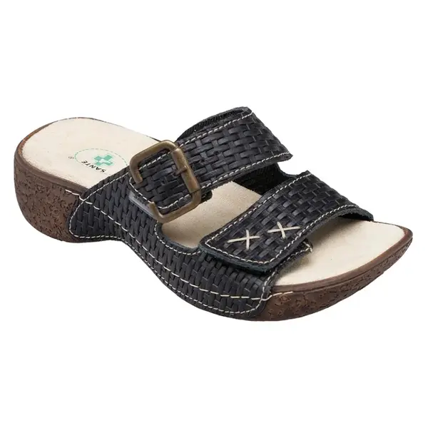 SANTÉ Dámské pantofle černé, Velikost obuvi: 37