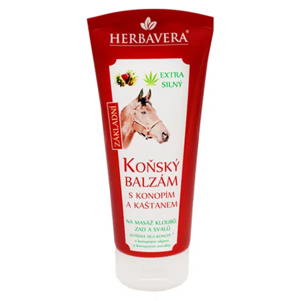 HERBAVERA Koňský balzám s konopím 200 ml