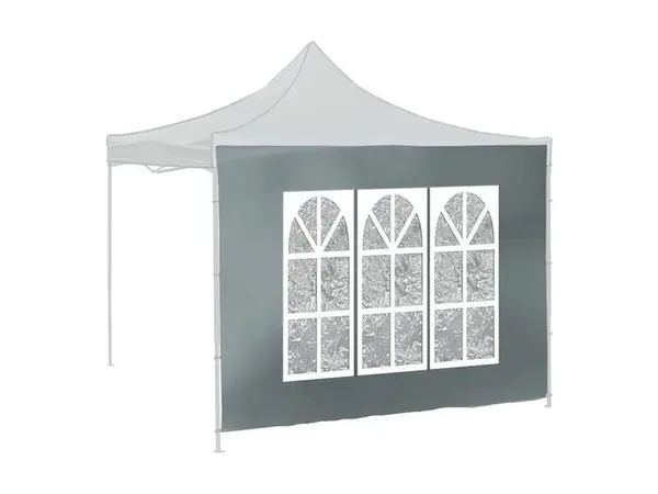 Bočnice pro párty stan CATTARA 13345 Window Waterproof 2x3m šedá