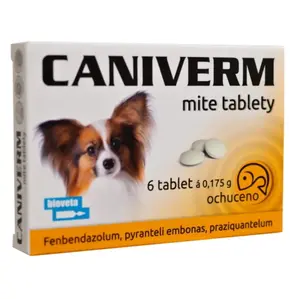 CANIVERM Mite 0,175 g 6 tablet