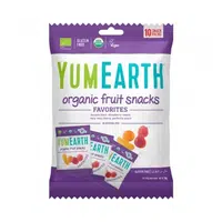 YUMEARTH Ovocné želé bonbony mini balení mix příchutí BIO 10 kusů