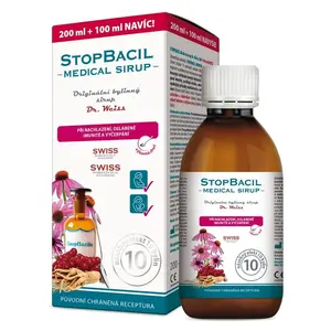 DR. WEISS Stopbacil medical sirup 200+100 ml navíc