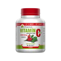 BIO PHARMA Vitamín C 1000 mg forte + šípky 25 mg + bioflavonoidy 34 mg 90+30 tablet