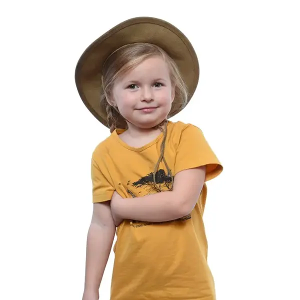 Bushman Kožený klobouk One Ten, světle hnědý SM