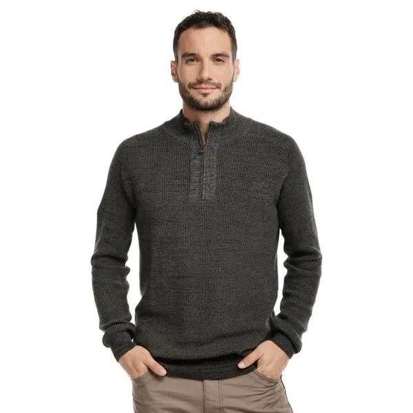 Bushman svetr Sakari tmavá khaki XXXL