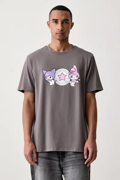 Converse  tričko pánske bavlnené x HELLO KITTY