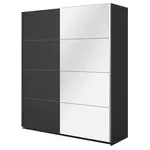 Skříň 180 cm Beta 56 černá/zrcadlo