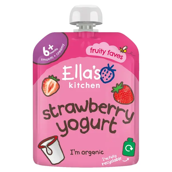 ELLA'S KITCHEN Jahody s jogurtem BIO 90 g