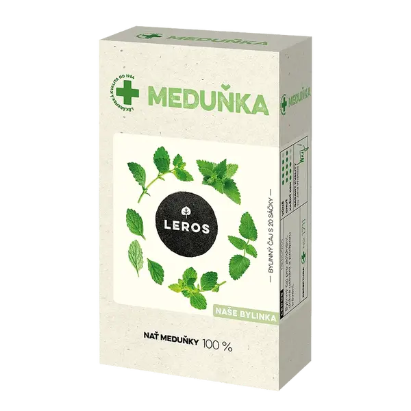 LEROS Meduňka bylinný čaj 20 sáčků