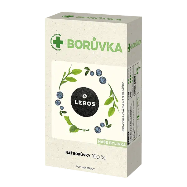 LEROS Naše bylinka Borůvka bylinný čaj 20 sáčků