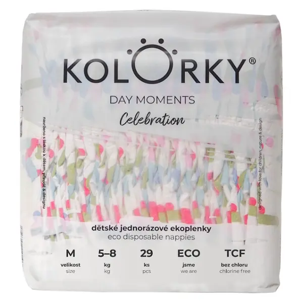 KOLORKY DAY Moments jednorázové EKO plenky M (5-8 kg) 29 kusů