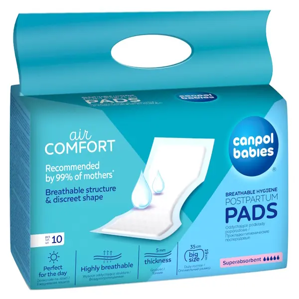 CANPOL BABIES Vložky porodnické super absorpční 10 kusů