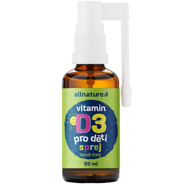 ALLNATURE Vitamin D3 pro děti s MCT olejem ve spreji 50 ml