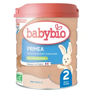 BABYBIO Primea 2 Pokračovací kojenecké mléko od 6-12 měsíců BIO 800 g
