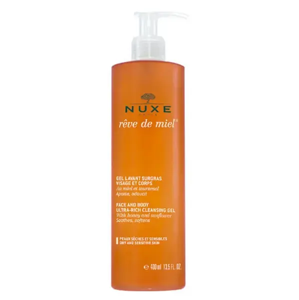 NUXE Reve de Miel Face And Body Rich Cleansing Gel 400 ml