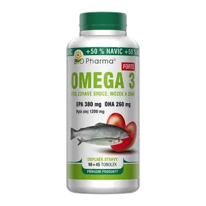 BIO PHARMA Omega 3 Forte 1200 mg + EPA + DHA 90+45 tobolek