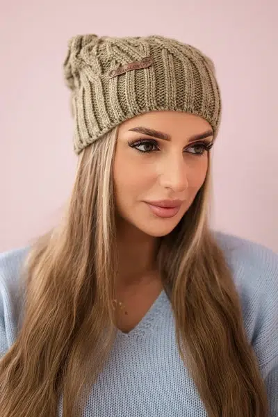Kesi Čapica s fleece Paulina K227 khaki