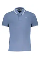 HARMONT &amp; BLAINE MEN'S SHORT SLEEVED POLO SHIRT BLUE