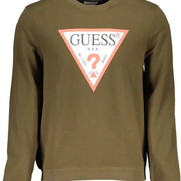 GUESS JEANS SWEATSHIRT WITHOUT ZIP MAN GREEN