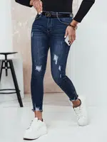 Spodnie damskie ZIPDETAIL push up jeansowe Dstreet